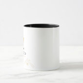 Luxe zwart goud vastgoed logo  mok (Midden)