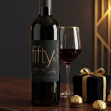 Luxe Zwart Goud Vijftig en Prachtige Verjaardag