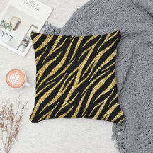 Luxe zwart goud vrouwelijk chic zebraprint