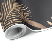 Luxe zwart gouden kerstverpakkings papier | Perso (Rol Hoek)