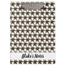 Luxe Zwart Ivoor Bloemen Naam