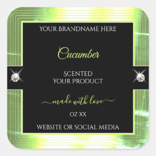 Luxe Zwart Licht Groen Brilliants Product Label