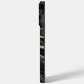 Luxe zwart marmer cool Case-Mate iPhone case (Achterkant / Links)