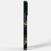 Luxe zwart marmer cool Case-Mate iPhone case (Achterkant / Rechts)