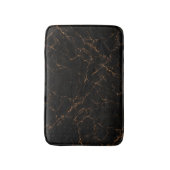 Luxe zwart marmer: elegante textuur badmat (Voorkant Verticaal)