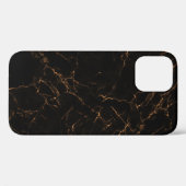 Luxe zwart marmer: elegante textuur Case-Mate iPhone case (Achterkant (horizontaal))
