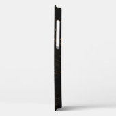 Luxe zwart marmer: elegante textuur Case-Mate iPhone case (Achterkant / Links)
