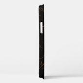 Luxe zwart marmer: elegante textuur Case-Mate iPhone case (Achterkant / Rechts)