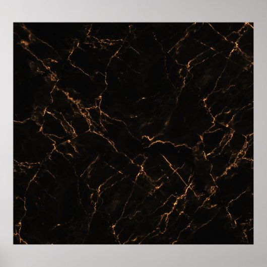 Luxe zwart marmer: elegante textuur poster (Voorkant)