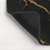 Luxe zwart marmeren Muismat (Hoek)