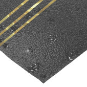 Luxe zwart monochromatische glazen achtergrond lange tafelloper (Hoek)