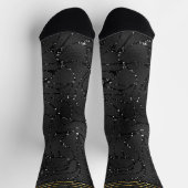 Luxe zwart monochromatische glazen achtergrond sokken (Top)