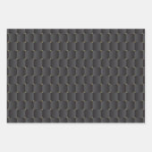 Luxe zwart, naadloos patroonpapier inpakpapier vel (Voorkant 2)