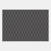 Luxe zwart, naadloos patroonpapier inpakpapier vel (Voorkant)