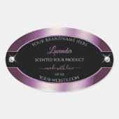 Luxe Zwart Paarse Shiny Brilliants Product Label (Voorkant)