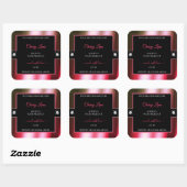 Luxe Zwart Rood Groen Brilliants Product Label (Vel)