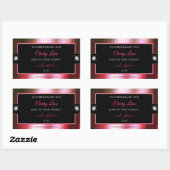 Luxe Zwart Rood Groen Brilliants Product Label (Vel)
