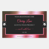 Luxe Zwart Rood Groen Brilliants Product Label (Voorkant)