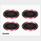 Luxe Zwart Rood Groen Brilliants Product Label (Vel)