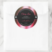 Luxe Zwart Rood Groen Brilliants Product Label (Tas)