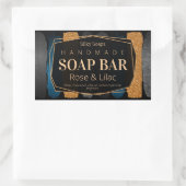 Luxe Zwart Shimmer Handgemaakte Zeep Kaars Labels (Tas)