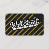 Luxe zwart Visitekaartje met Gold Sparkle & Str (Achterkant)