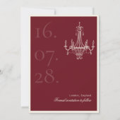 Luxe zwart-wit foto save the date kaart (Achterkant)