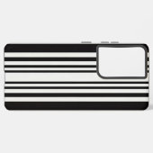 Luxe zwart-wit Galaxy telefoonhoesje Samsung Galaxy Hoesje (Linkerkant)