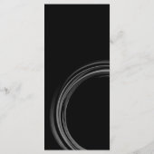 Luxe Zwart-Wit met Zilveren Ring Initiaal Menu (Achterkant)