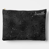 Luxe Zwart-wit Sparkles Patroon Etui (Voorkant)
