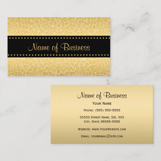 Luxe zwart-witprinter visitekaartje (Voorkant / Achterkant)