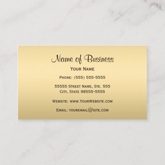 Luxe zwart-witprinter visitekaartje (Achterkant)