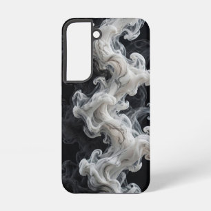 Luxe zwart-witte inkt rookwerveling samsung galaxy hoesje