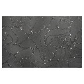 Luxe zwarte achtergrond met witte glans stof (Fat Quarter)