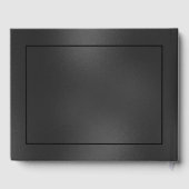 Luxe zwarte achtergrond monochromatische vormgevin gastenboek (Achterkant)