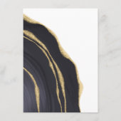 Luxe zwarte agaat met goud informatiekaartje (Achterkant)