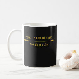 Luxe zwarte blauwe gouden koffiemok