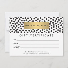 Luxe zwarte Confetti Stippen II Cadeaubon