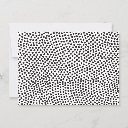 Luxe zwarte Confetti Stippen II Cadeaubon (Achterkant)