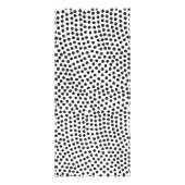 Luxe Zwarte Confetti Stippen II met Gouden Bar Reclamekaart (Achterkant)