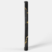 Luxe, zwarte en goudvormig vormgeving samsung galaxy hoesje (Rechterkant)