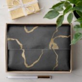 Luxe, zwarte en goudvormig vormgeving tissuepapier (Geschenk)