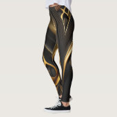 Luxe zwarte en goudziren leggings (Links)