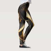 Luxe zwarte en goudziren leggings (Rechts)