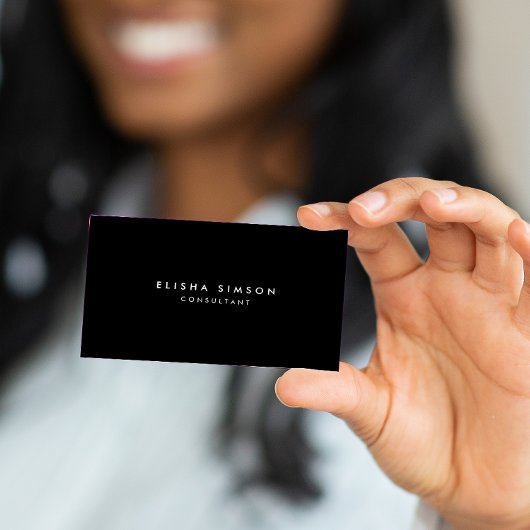 Luxe, zwarte en witte QR-CODE Visitekaartje