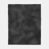 Luxe zwarte faux glitter strepen patroon fleece deken (Voorkant)