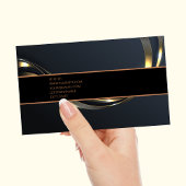 Luxe zwarte goudelegante jurist Visitekaartje