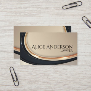 Luxe zwarte goudelegante jurist Visitekaartje