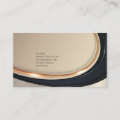 Luxe zwarte goudelegante jurist Visitekaartje (Achterkant)