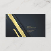 Luxe zwarte goudelegante jurist Visitekaartje (Achterkant)